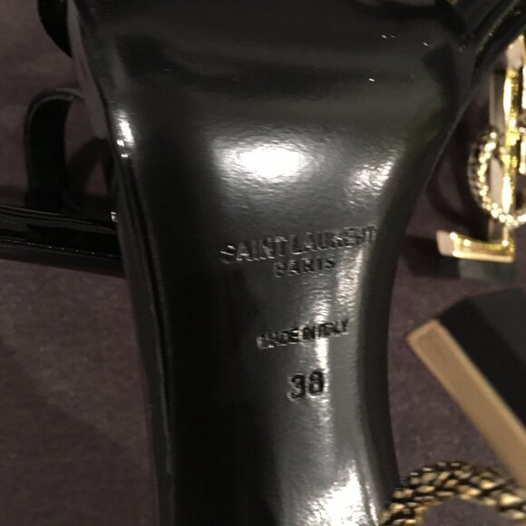 YSL Opyum Snake Heeled Sandals - Picture 5 of 6